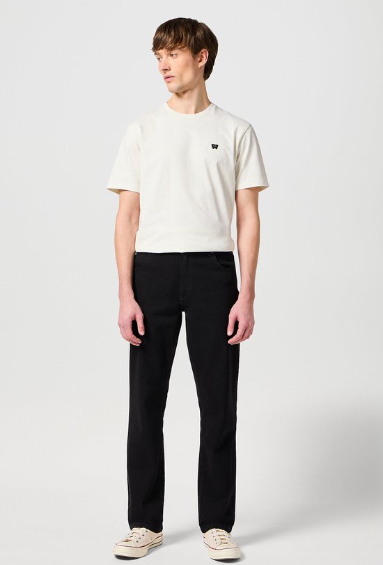 WRANGLER STRAIGHT BLACK RINSE REGULAR JEANS- MÄNNER