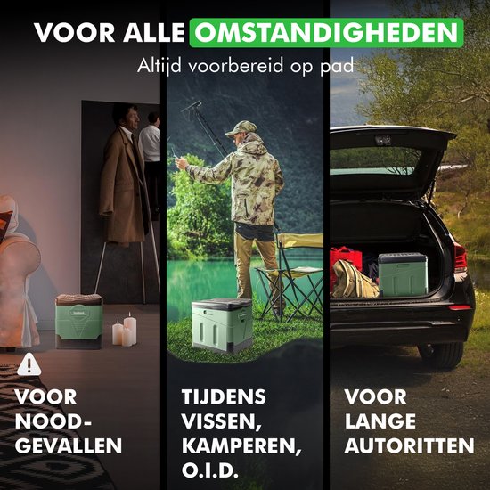 Travelhawk Campingtoilette - Tragbar & faltbar - Inklusive 12 biologisch abbaubaren Beuteln - Ideal für Camping, Festivals & Outdoor