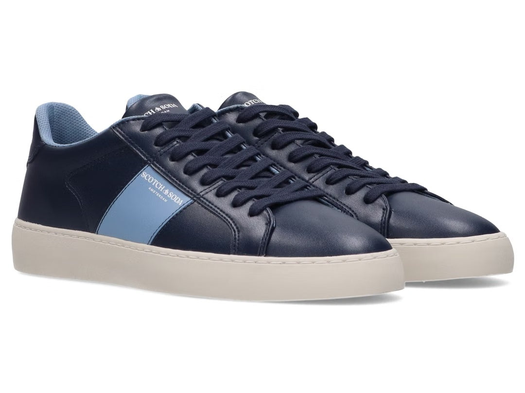 Scotch & Soda Ton Stripe Sneakers – Marineblau – Herren – Größe 44