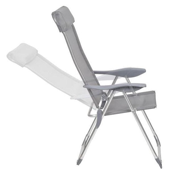 tectake - Campingstühle - Campingstuhl - Gartenstuhl Terrassenstuhl - klappbar - 4er Set - grau - 402181