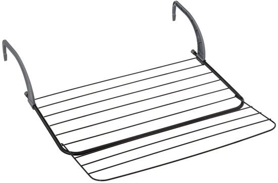5Five Zusammenklappbarer kleiner Wäscheständer/Trockengestell – 7 Meter Wäscheleine – zum Aufhängen – 60 x 55 cm – für Heizkörper/Türen