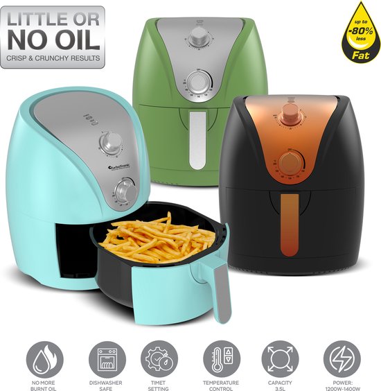 TurboTronic AF9M Airfryer - Schwarz