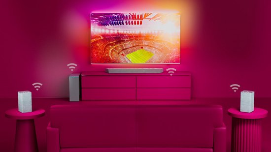 Philips Sound Soundbar mit kabellosem Subwoofer TAB8507/10 Silber