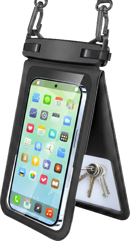 Nuvance wasserdichte 2-in-1-Handyhülle mit Kordel – universell für Geräte bis 7 Zoll – Drybag-Hülle – doppelter Clipverschluss
