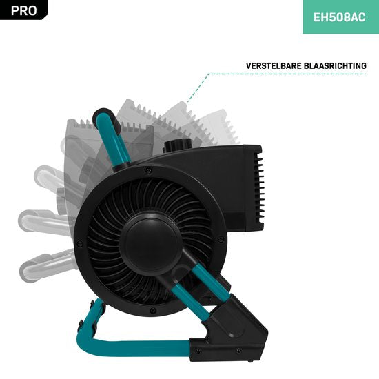 VONROC PRO Elektroheizung - Heizlüfter - Werkstattheizung - 1350W/2000W - Keramik - 3 Einstellungen - Thermostat - 900 kippbar - 20m2