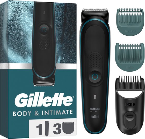 Gillette Intimate Trimmer – Trimmer für den Intimbereich und Bodygroomer für Männer – für den Schambereich