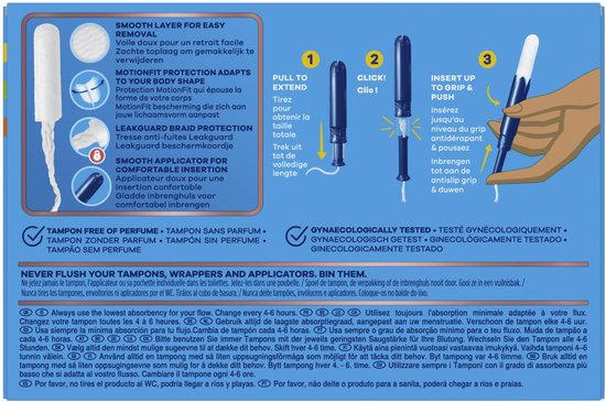 Tampax Pearl Compak Regular Tampons mit Einführhülse, 36 Stück