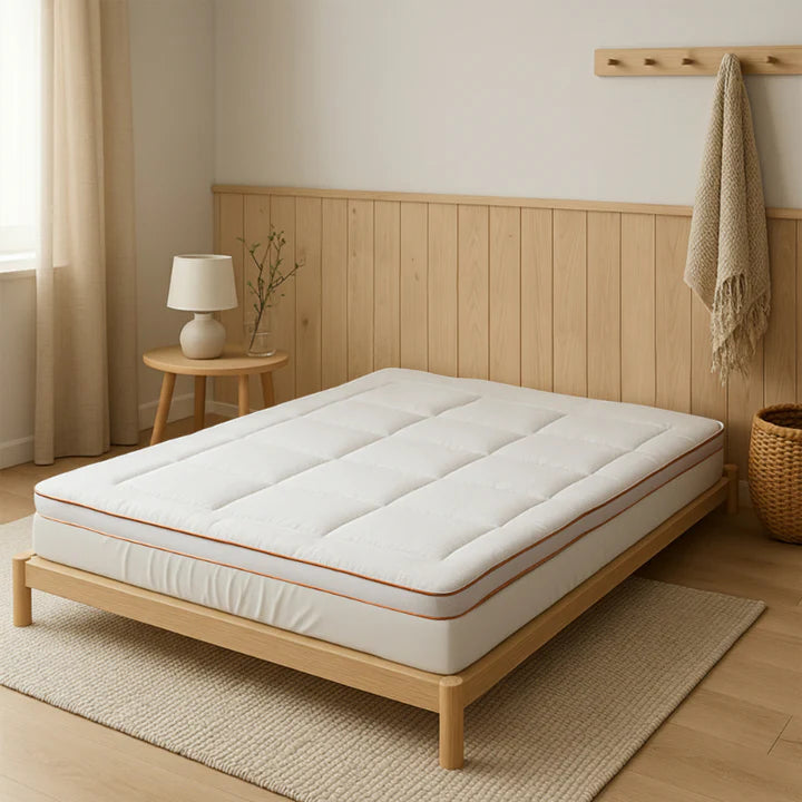 Zydante - Matratzenauflage Fleece - 160 x 200 cm & Mit Gummizug - Bietet extra Wärme und Schlafkomfort - Waschbar und atmungsaktiv - Weißes Polyester