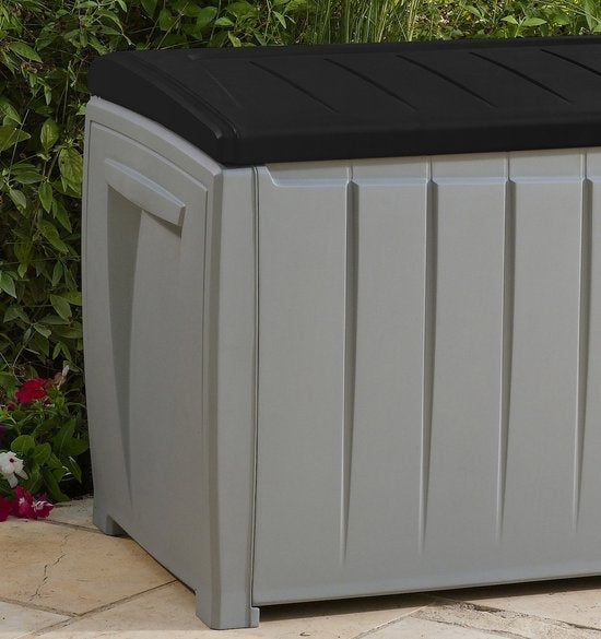 Keter Novel Aufbewahrungsbox - 340L - 124x55x62.5cm - Grau