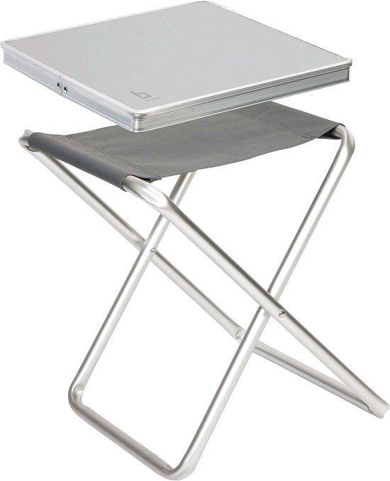 Bo-Camp - Hocker + Regal - klappbar - Grau