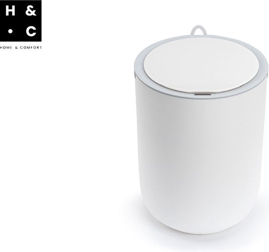 H&C Mülleimer - Sensor - Wasserdicht - 8L - 22 x 22 x 22cm - Weiß