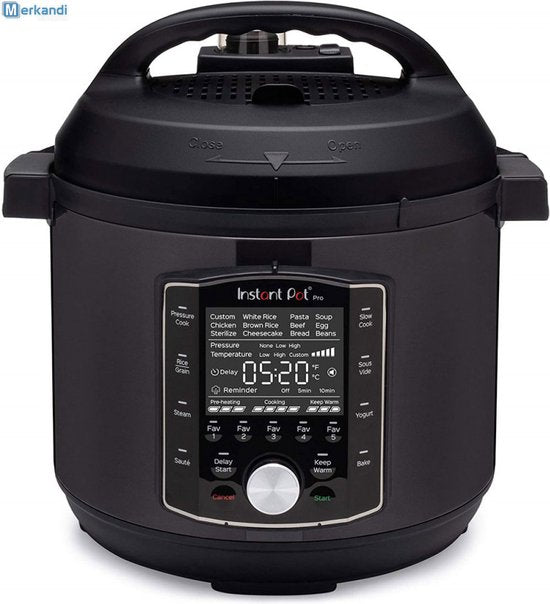 Instant Pot Pro Crisp 7,6 l Multikocher + Heißluftfritteuse – 11-in-1-Schnellkochtopf – Slow Cooker – Sous-vide – Heißluftfrittieren – Zwei abnehmbare Deckel – Bis zu 8 Portionen