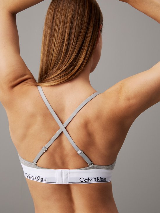Calvin Klein Triangel-BH – Grau – Größe M
