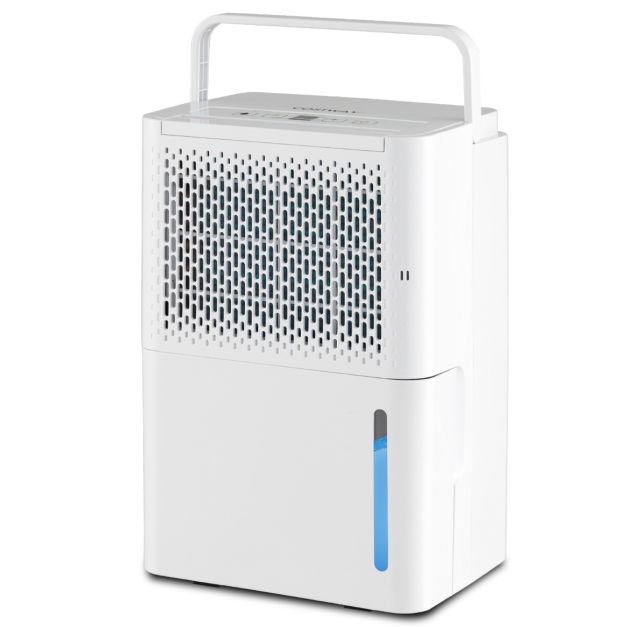Coast Luftentfeuchter - bis zu 15 m² - 240V - 42 dB - 2.2L Tank - 27 x 20.5 x 40.5 cm - Weiß
