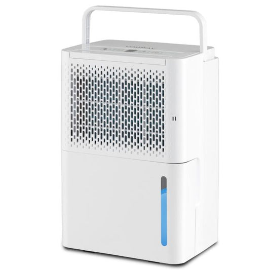 Coast Luftentfeuchter - Bis zu 15 m² - 240V - 42 dB - 2.2L Tank - 27 x 20.5 x 40.5 cm - Weiß