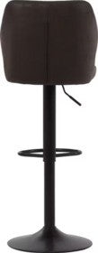 Dutchbone Edward Barhocker 2x - Dunkelbraun - 43x43x70 cm