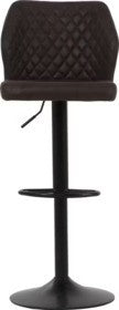 Dutchbone Edward Barhocker 2x - Dunkelbraun - 43x43x70 cm