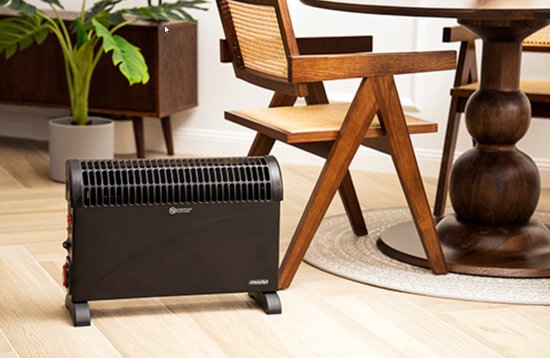 Mesko - Elektrischer Heizkonvektor - MIT einstellbarem Thermostat & 24HTimer - 3 Heizstufen - 2000W - bis zu 20mÂ² - Schwarz
