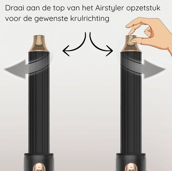 Sansbeauté® 8-in-1 Airstyler mit Diffusor - Haarwickel - Multistyler - Fönbürste Kurzes Haar - Dupe - Haarstyler - Haartrockner - Wärmebürste - Lockenbürste - Lockenstab - Stylingbürste - Coldshot