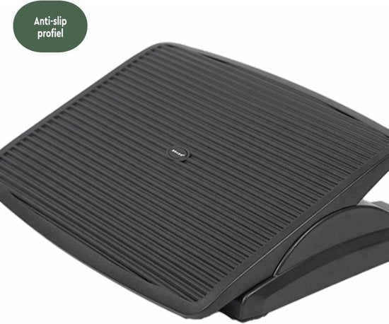 BRASQ Ergonomische Fußstütze für den Schreibtisch - Schreibtischzubehör - Verstellbar - Anti-Rutsch - Fußstütze Bank