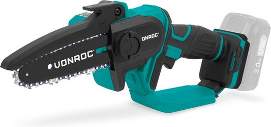 VONROC Mini-Kettensäge 20V - 152mm - Ohne Akku und Schnellladegerät