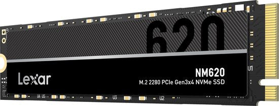Lexar NM620 – Interne SSD – PCIe Gen3x4 – NVMe M.2 2280 – 512 GB
