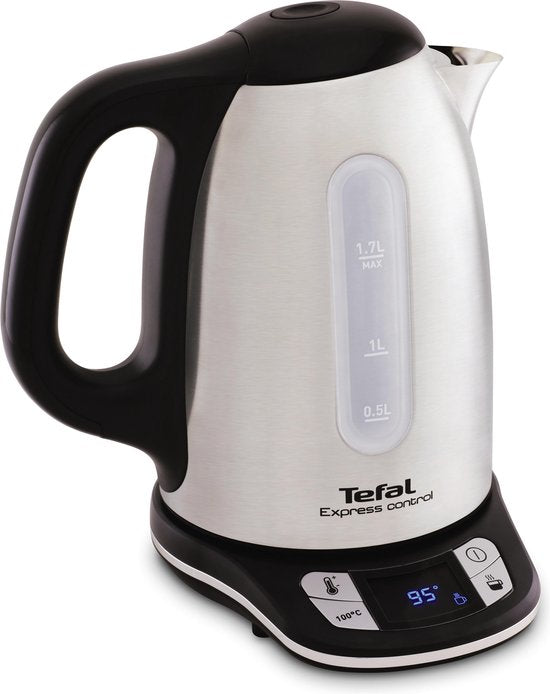 Tefal Express Control KI240D10 – Wasserkocher – 1,7 l – einstellbare Temperatur – Edelstahl