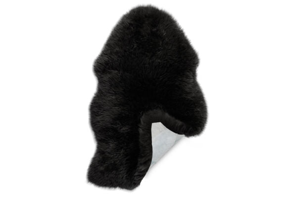Lifa Living - XL Schafsfell - Schwarz - 100% natürliche Schafwolle - ca. 100 x 70 cm