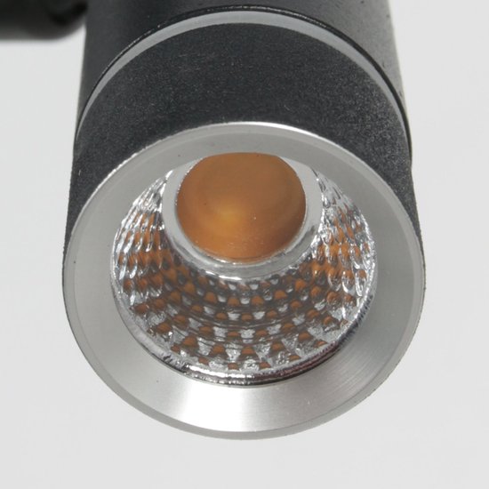 Stehlampe Volari 4711ZW, schwarze Design-Leselampe mit 2 Leuchten von Steinhauer, mit „Dimm to Warm“-LED, Höhe 157 cm, Sockel 21 x 21 cm, dreh- und neigbar, ideal für den Innenbereich