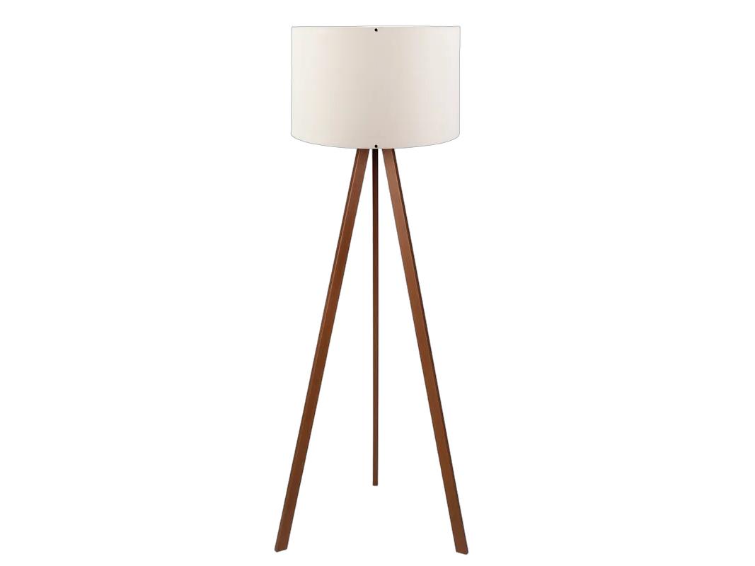 Asir Dreibein-Stehlampe – Holz – 150 cm hoch – Naturfarben