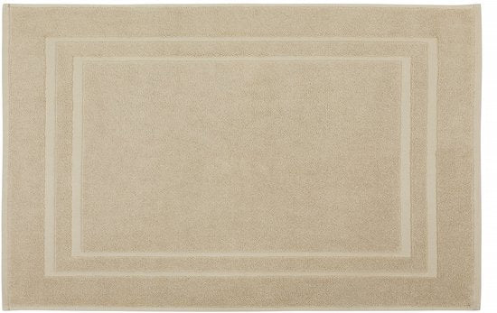 DoubleDry Hotel-Badematte 50 x 80 cm – 100 % Baumwolle – Weich und saugfähig – Beige-Taupe