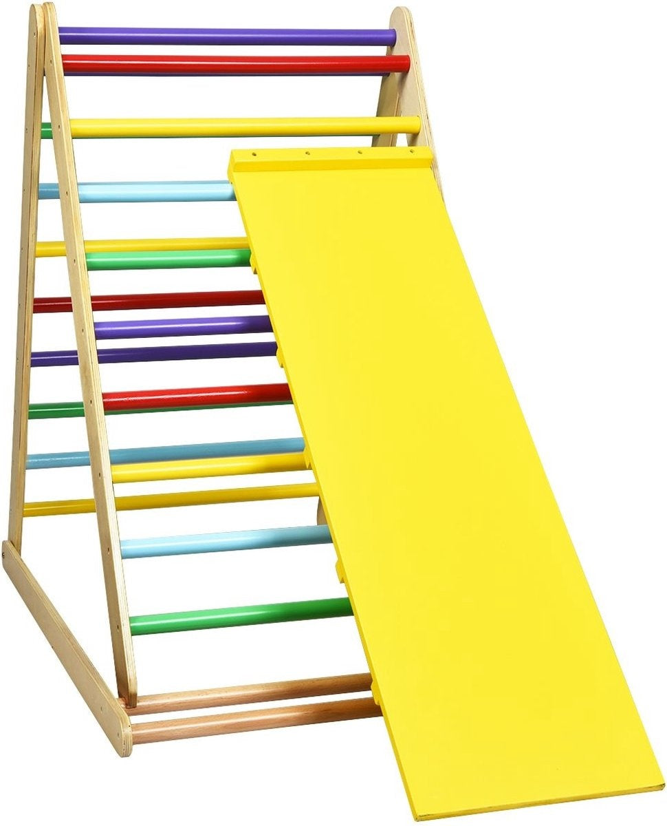 Coast Climbing Triangle Sprout Triangle klappbares Klettergerüst mit Leiter aus Holz