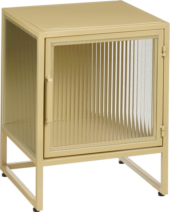 Mica Decorations Clifton Aufbewahrungsschrank mit Türen - L38 x B35 x H50 cm - Metall - Beige