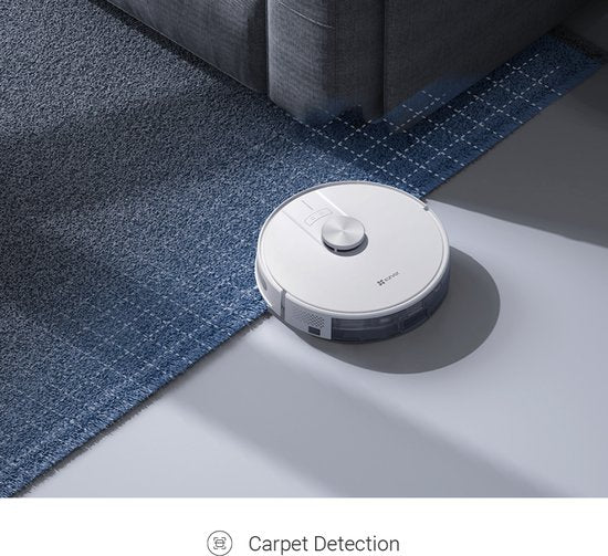 EZVIZ RE4 Plus – Roboterstaubsauger mit Wischfunktion, 4000 Pa Saugkraft, automatische Entleerungsstation, Navigation und Hindernisvermeidung – Kompatibel mit Google Assistant und Alexa – Schwarz
