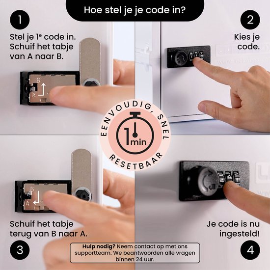 Lockabox Mini™ Aufbewahrungsbox mit Zahlenschloss - Abschließbarer Medizinschrank - Polycarbonat-Tresor - kühlschrank- und gefrierschrankgeeignet - 3 Liter - 22,3 x 15,4 x 12 cm