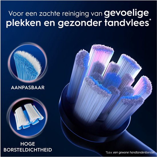 Oral-B Aufsteckbürsten iO Gentle Care Schwarz – 4 Stück