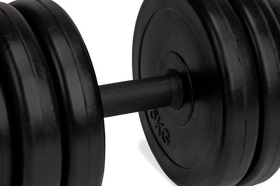 VirtuFit Verstellbares Hantelset - Kurzhantelgewichte - 2 Vinylhanteln 14kg - 28kg
