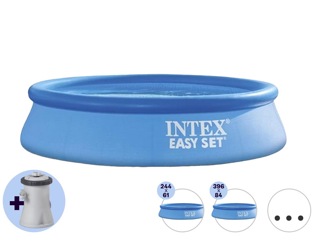 Intex Easy Set-Schwimmbecken – inklusive Filterpumpe – Maße 366 x 76 cm