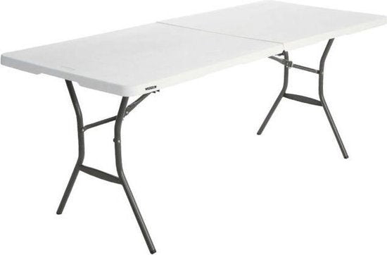 Lifetime - Arbeitstisch - Buffettisch - 180 cm - klappbar wie ein Koffer - weiß
