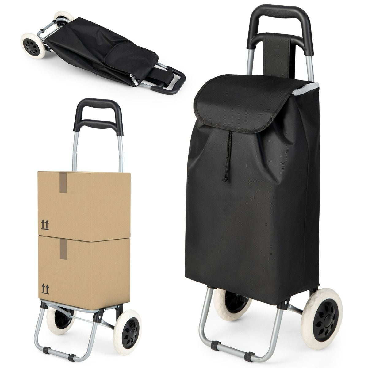 Coast Einkaufswagen - Max. 35 kg - Schwarz