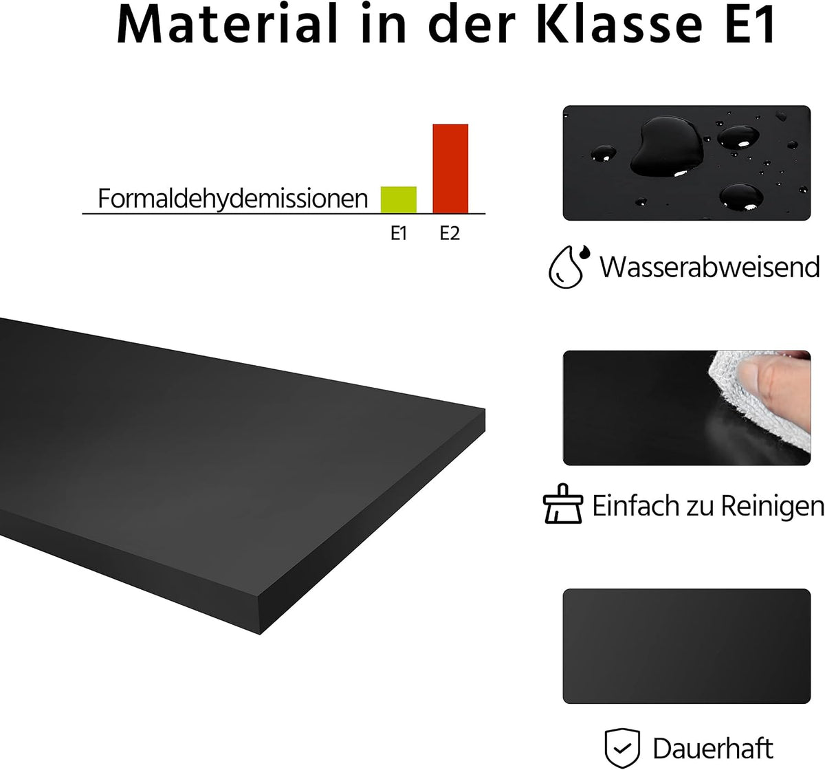 Yaheetech Nachttisch – Schwarz – 40 x 35 x 60 cm – Mit Schublade und verstellbarem Einlegeboden