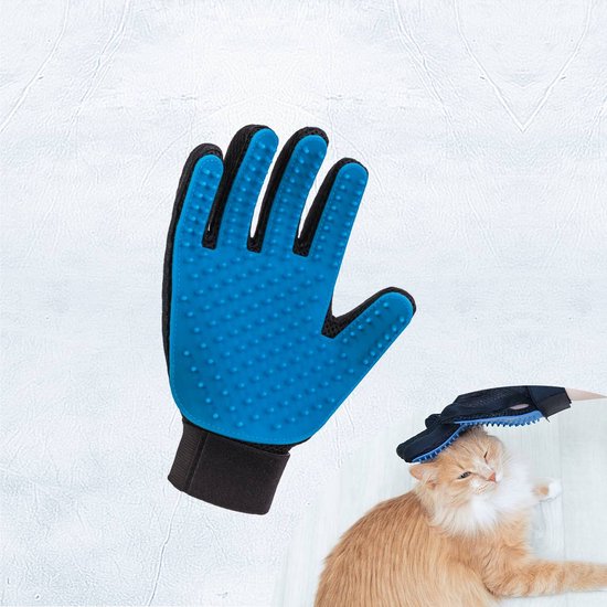 True Touch Haustierhandschuh – Fellpflegehandschuhe für Katzen und Hunde – Haustierbürste – Massagehandschuh – Hundesalon – Haustierhandschuh – Tierbürstenhandschuh