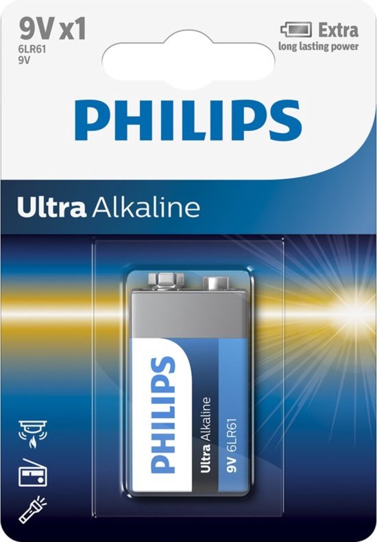 Philips 6LR61 - 9V-Batterie - 1 Stück