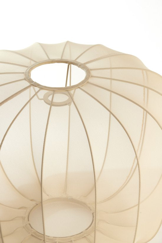 Light & Living – Lampenschirm – Plumeria – beige – Stoff – Ø 50 cm – E27 – 2981627