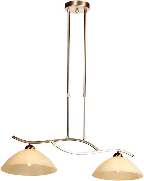 Steinhauer - Hängeleuchte - Anthea - Bronze - Glas Metall - Designleuchte - E27 - 4325BR