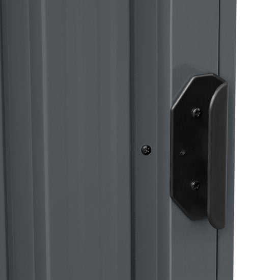 AXI Owen Metall-Containerverkleidung Anthrazit – Kliko-Verkleidung für 1 Abfallcontainer – max. 240 l – Gute Belüftung
