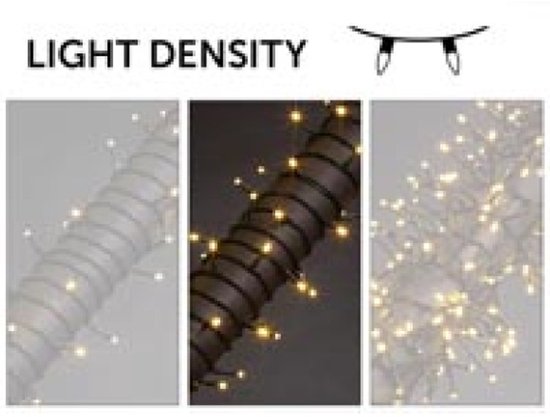 Stella LED, Lichterkette, 20 m, 300 LEDs, mehrfarbig, grünes Kabel, für drinnen und draußen, 24 V