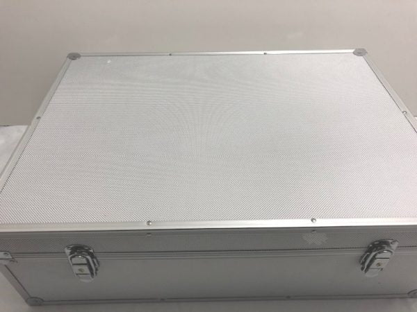 VDD Professional CD-Koffer DJ-Koffer - 140 CDs - Silber - 59x41x19 cm