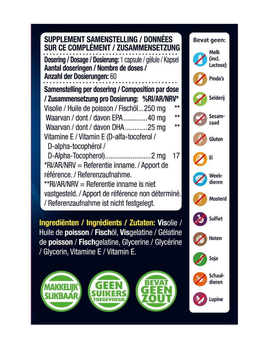 Lucovitaal Fischöl Omega-3-Mini-Softgels – 60 Kapseln