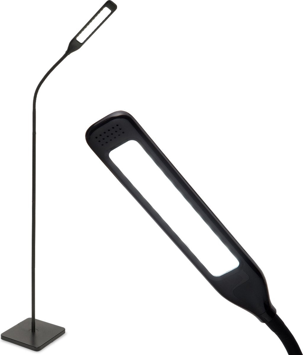 Auronic Stehleuchte - LED Stehleuchte - Geeignet für Wohnzimmer - Dimmbar - Schwarz